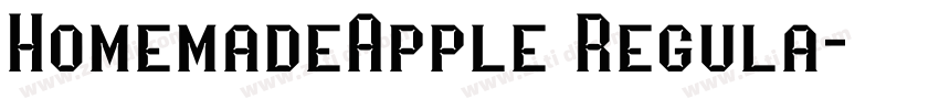 HomemadeApple Regula字体转换